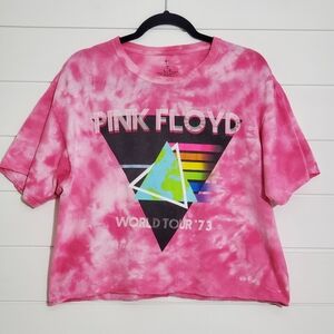 Pink Floyd World Tour Pink 1973 Tie Dye T Shirt Size L